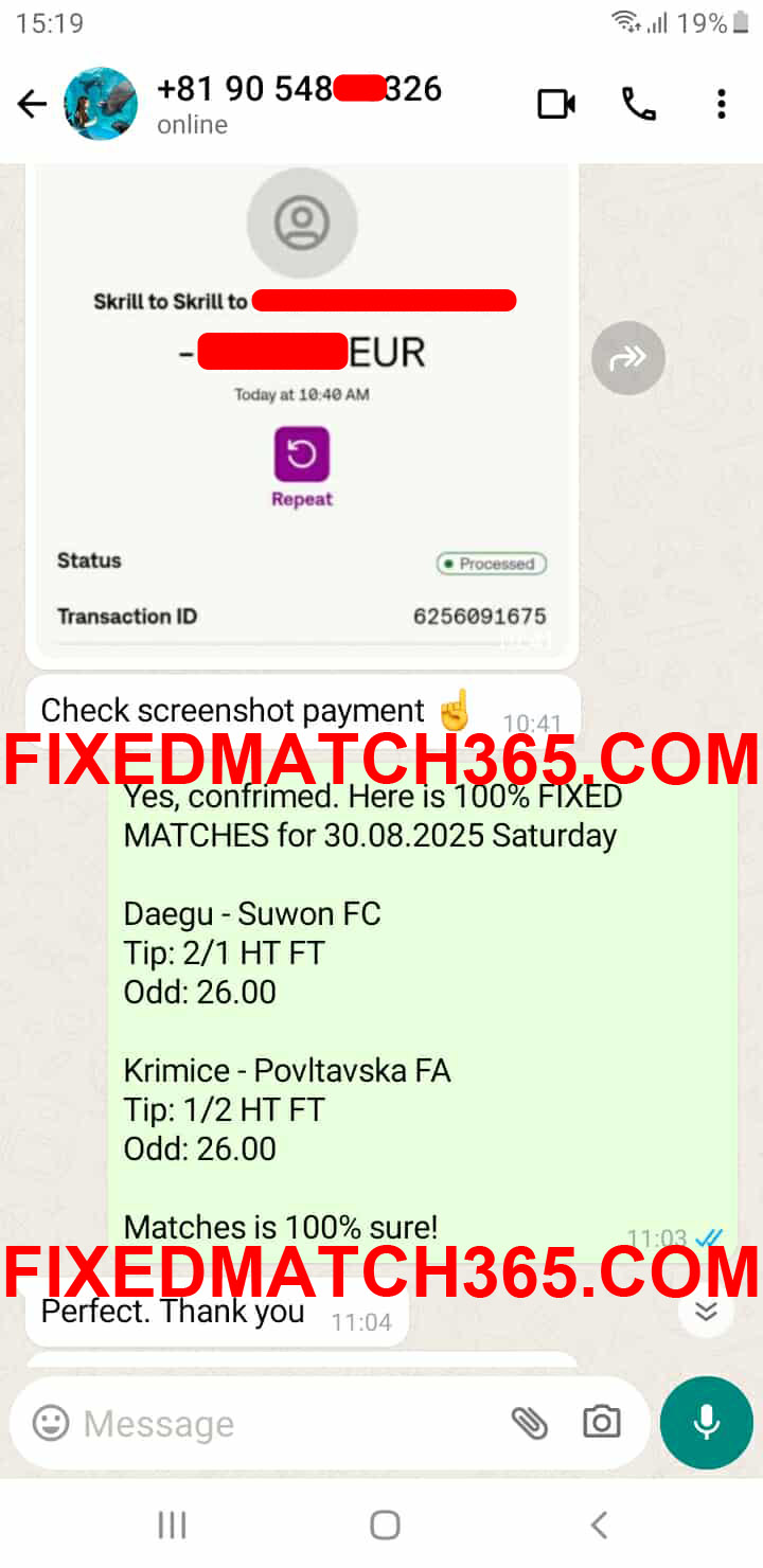 Fixed Matches